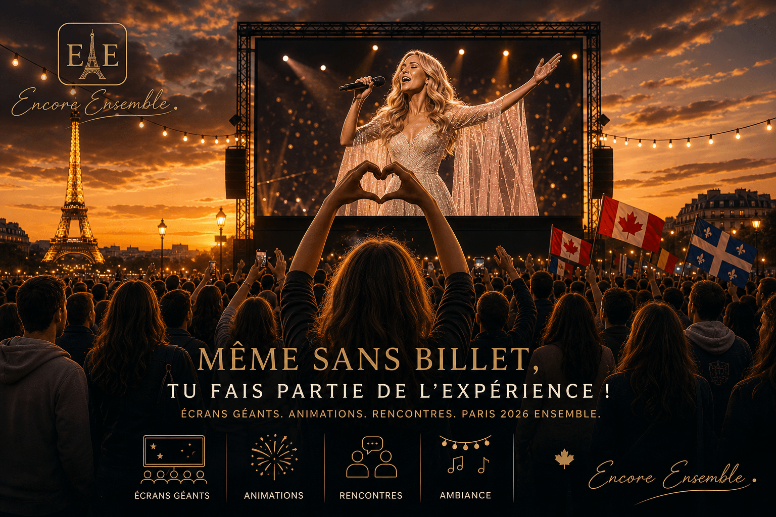 Fans internationaux de Céline Dion à Paris pour septembre et octobre 2026